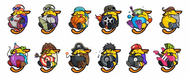WordPressコミュニティーメンバー向けWapuu NFTコレクションから12のデザイン