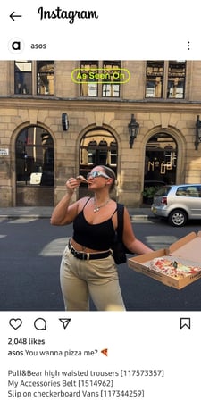 asos-instagram-product-promotion.jpg A product promotion Instagram post by Asos.