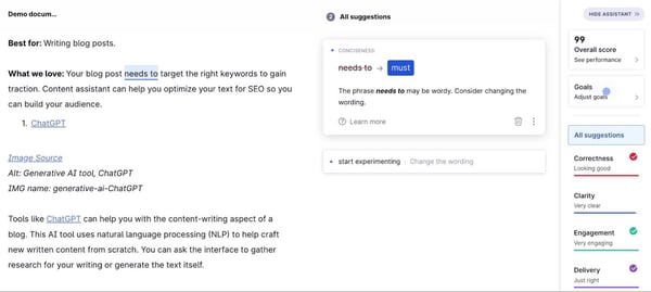 cheap ai, grammarly 