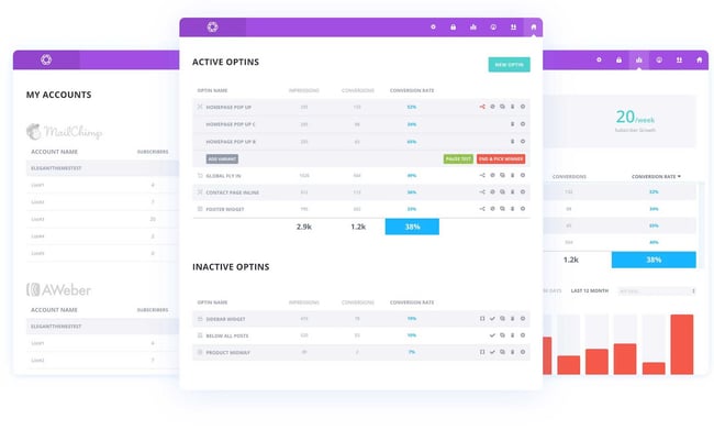 screenshots of the affilaite marketing wordpress plugin bloom