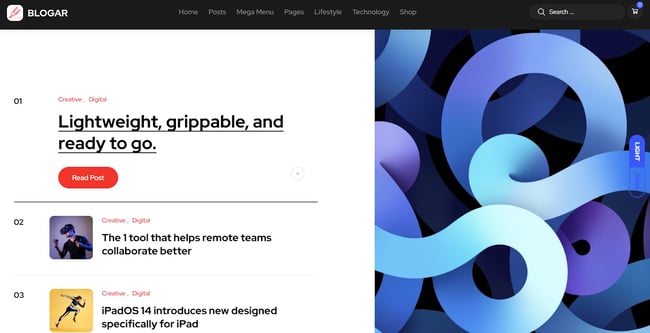 best WordPress themes for writers, blogar