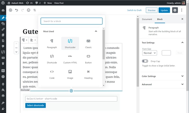 best shortcode plugins for wordpress: shortcoder
