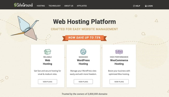 GoDaddy alternatives: SiteGround