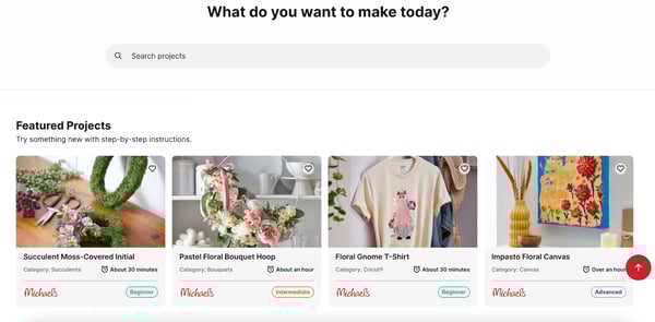 Craft store Ѿ󲹱 shows empathy in its marketing with a projects page on its website that provides step-by-step instructions for DIY projects.