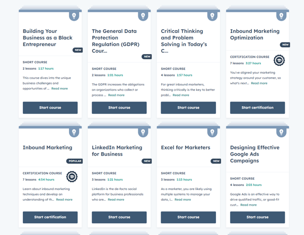 Hubspot Academy