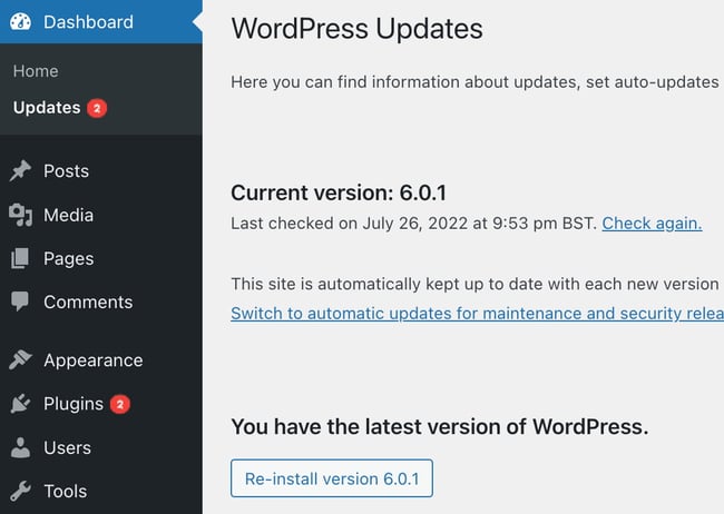 How do you know when to update a WordPress plugin?