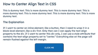 How to Center Text & Headings in CSS Using the Text-Align Property