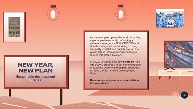 homepage of the orange website new year, new plan