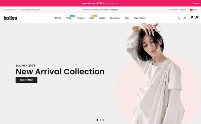 Shopify website themes