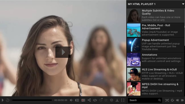 demo of the wordpress video plugin ultimate video player