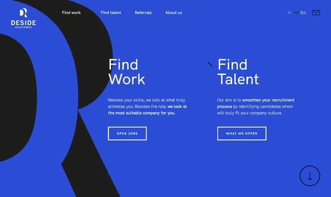 website color themes, deside recrutement