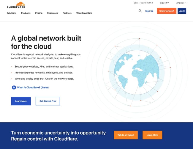 website color themes, cloudfare