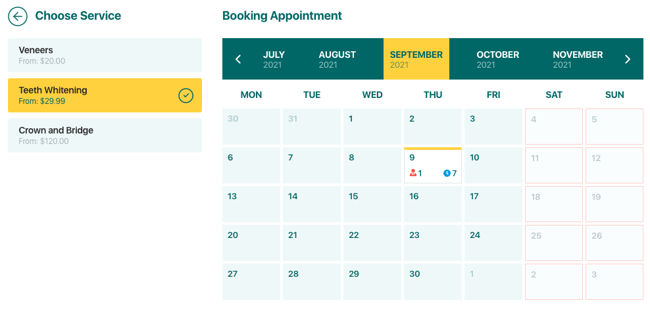 wordpress timetable plugin: bookit demo