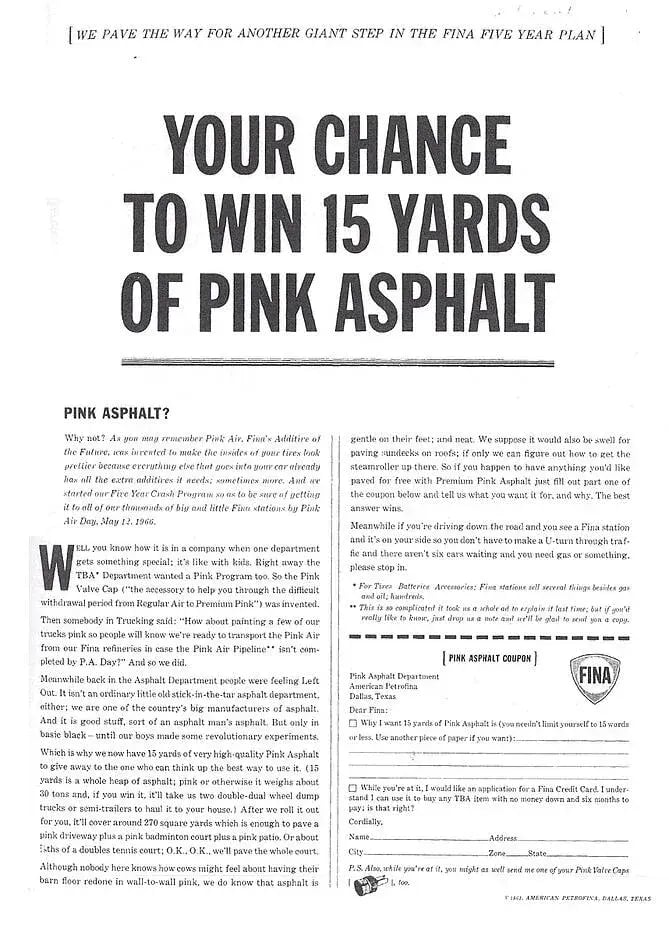 Gossage win pink asphalt Fina