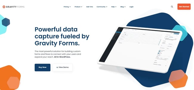 Gravity Forms contact form plugin
