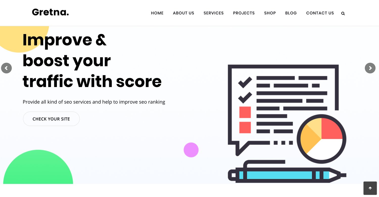 Gretna best wordpress themes seo agencies