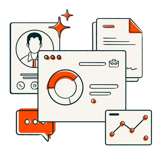 Pictogram Kontaktmanagement