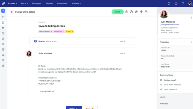 Help Scout, support ticketing