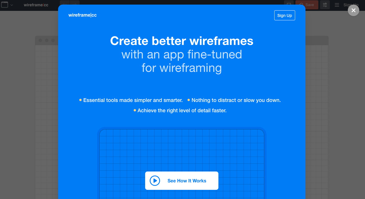 Herramienta wireframe 