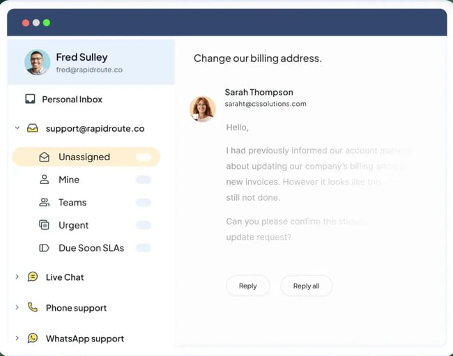 Hiver, support ticketing