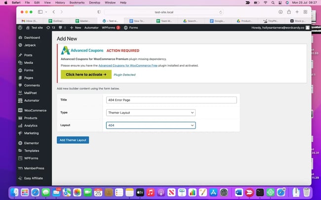 how to create a custom wordpress 404 error page