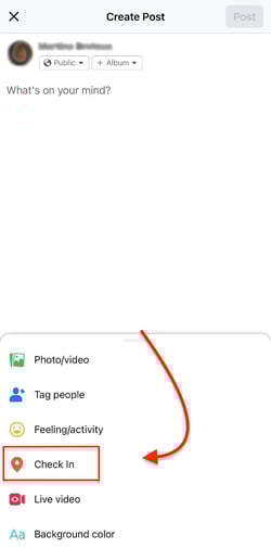 how to create a custom location on instagram step 2