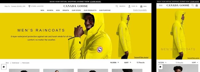 Core Web Vitals WordPress, example of a heavy above-the-fold image