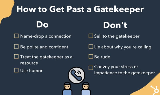 how to get past a gatekeeper
