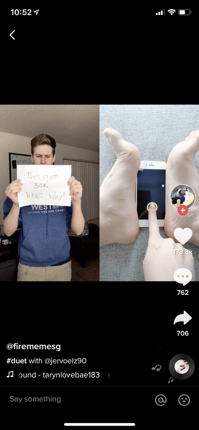 Mit anderen Personen auf TikTok interagieren