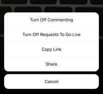 How to turn off commenting on Instagram Live