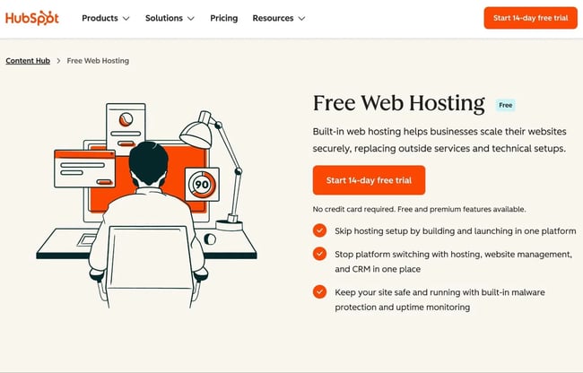 HubSpot Content Hub is one of the best hosting for small business providers