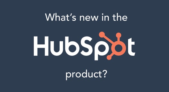Text reading: What's new in the HubSpot product?