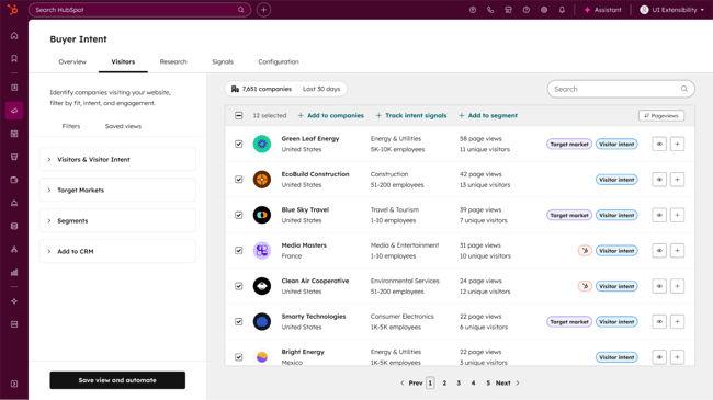 HubSpot customer platform