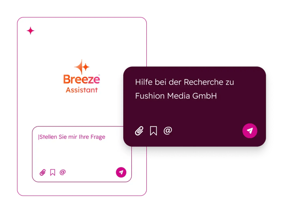 HubSpot für Google Sheets™: Breeze Assistant gibt Empfehlungen zum nächsten Schritt und hilft bei der Kontaktrecherche direkt in der Google-Sheets-Seitenleiste