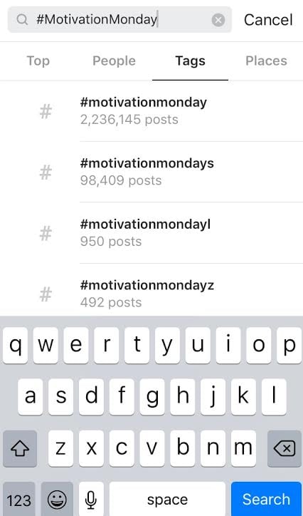 Cómo buscar hashtags en Instagram