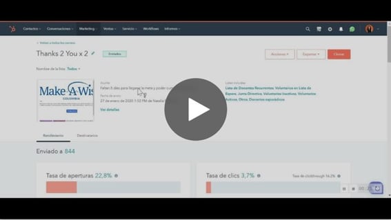 Identificar y crear lista de contactos con rebotes