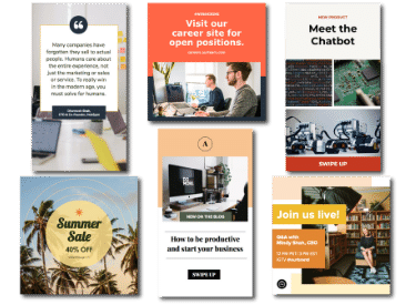 22 free Instagram templates for business