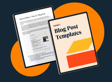 Tablet displaying a blog post titled 
