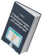 A partially open book titled 