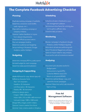 A checklist titled 