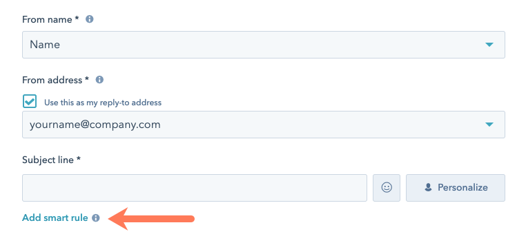 Create and manage smart content rules