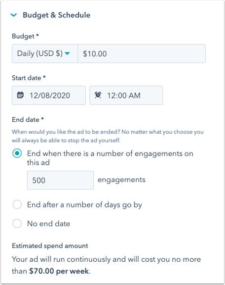 facebook-ad-sequence-attract-budget-and-schedule