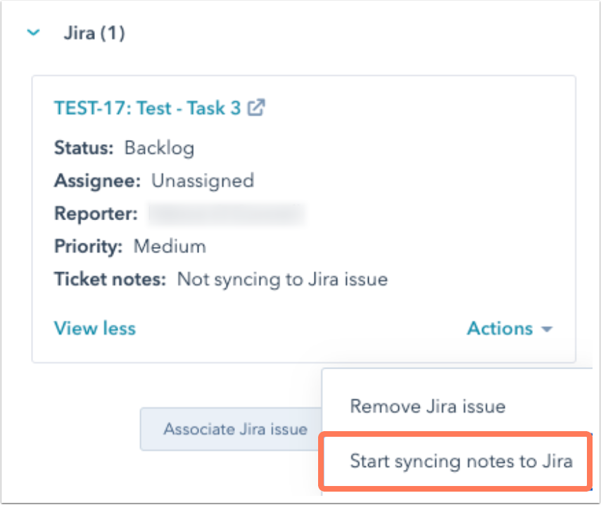 Connect HubSpot and Jira