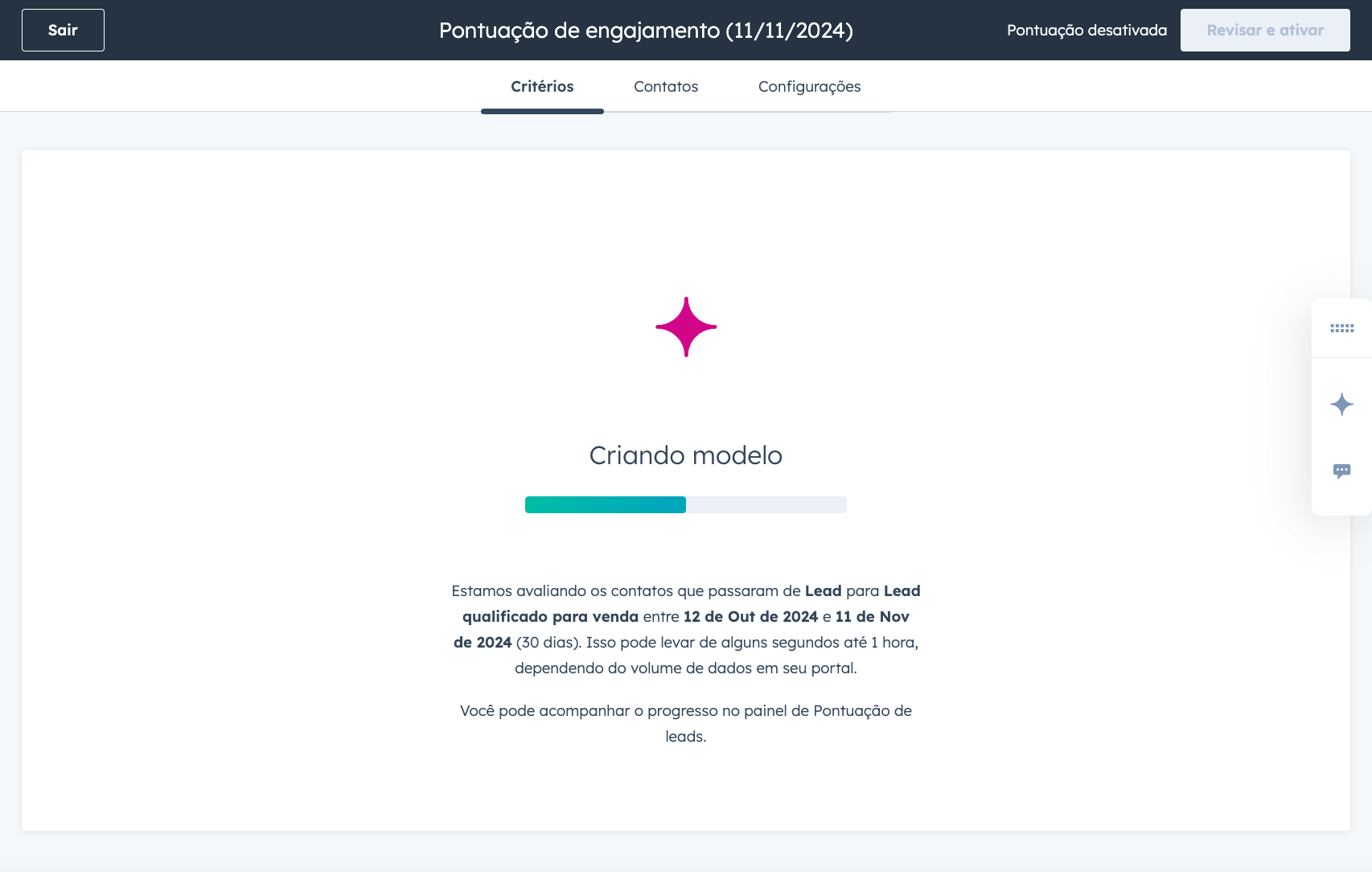 lead scoring com IA da HubSpot