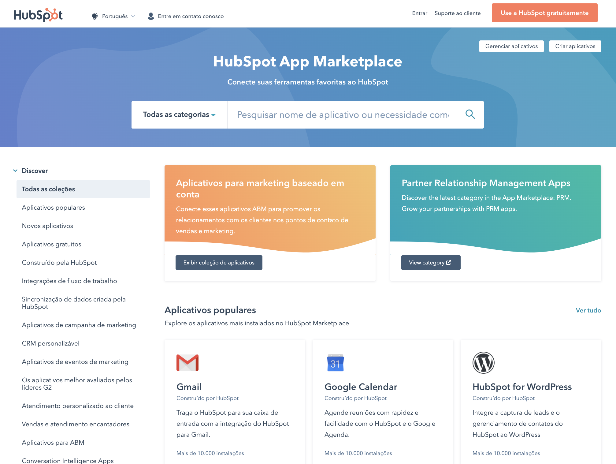 App Marketplace Home PT