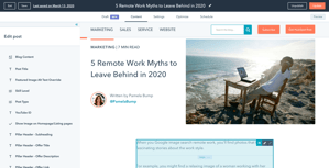 blog hero drag and drop