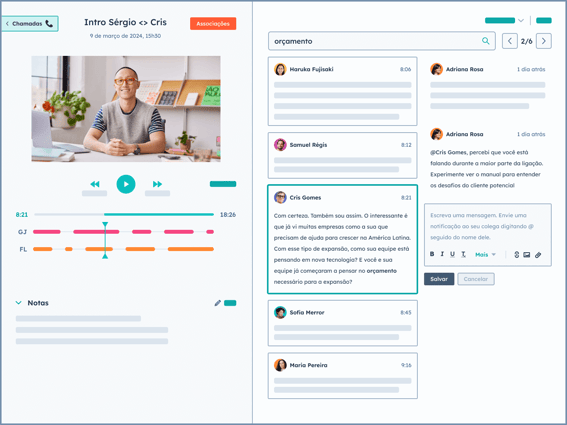 Inteligência de Conversas na ferramenta da HubSpot 