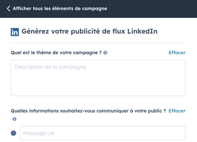 Générateur de publicité LinkedIn