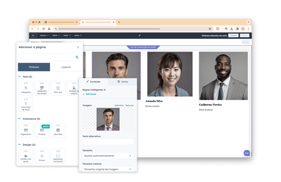 incorporação de conteúdo no software da HubSpot