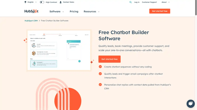 chatbot tools, hubspot